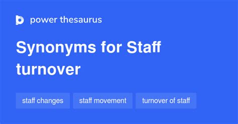 lagged synonym|another word for staff turnover.